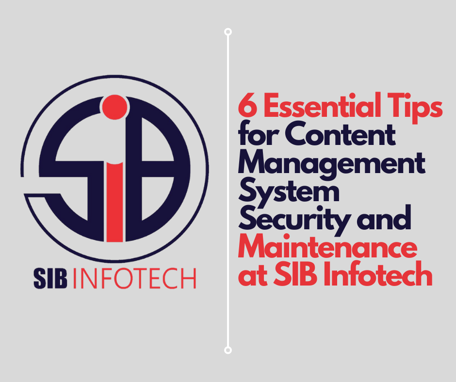 6 Essential Tips for Content Management System Security and Maintenance at SIB Infotech